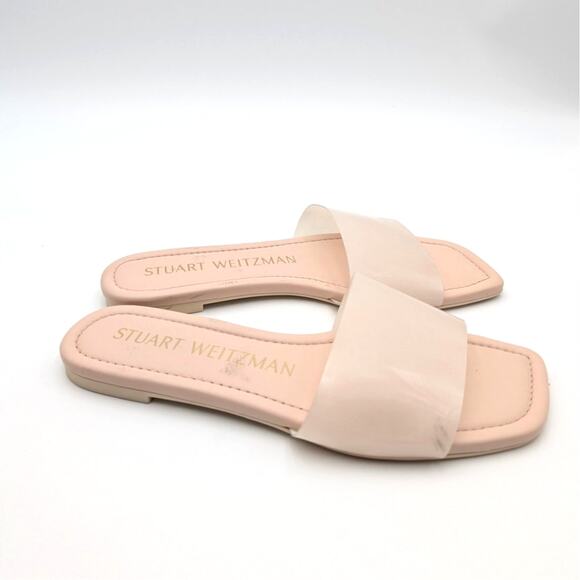 Stuart Weitzman Summer Flat Sandals Slip-On Women's Pink Size US7B EU37.5 - Picture 4 of 11